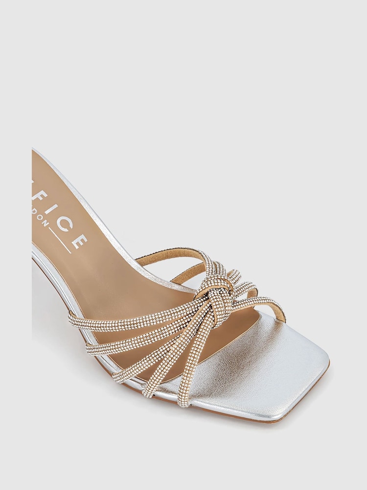 Sandales mules à nœud ornées Office Mitzy - Image 3 of 4