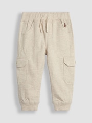 Rumenorjava & naravna melirana - Kargo hlače Jojo Maman Bébé (z žepi in hlačnicah) 100% Cotton lahke hlače za prosti čas 2 Pack - Slika 2 iz 8