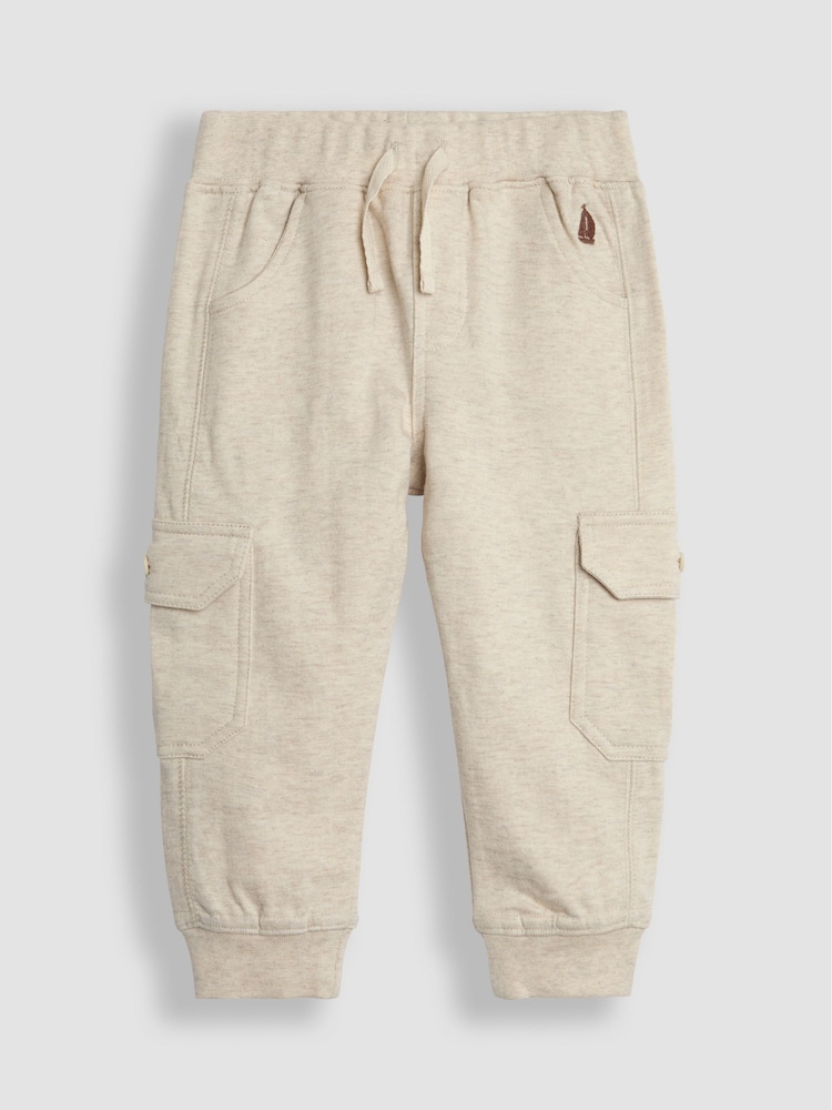 Rumenorjava & naravna melirana - Kargo hlače Jojo Maman Bébé (z žepi in hlačnicah) 100% Cotton lahke hlače za prosti čas 2 Pack - Slika 2 iz 8