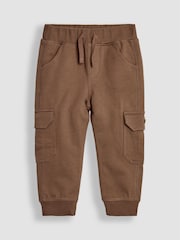 Rumenorjava & naravna melirana - Kargo hlače Jojo Maman Bébé (z žepi in hlačnicah) 100% Cotton lahke hlače za prosti čas 2 Pack - Slika 4 iz 8