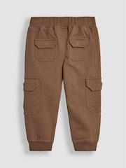 Rumenorjava & naravna melirana - Kargo hlače Jojo Maman Bébé (z žepi in hlačnicah) 100% Cotton lahke hlače za prosti čas 2 Pack - Slika 5 iz 8