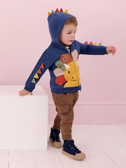 Rumenorjava & naravna melirana - Kargo hlače Jojo Maman Bébé (z žepi in hlačnicah) 100% Cotton lahke hlače za prosti čas 2 Pack - Slika 7 iz 8