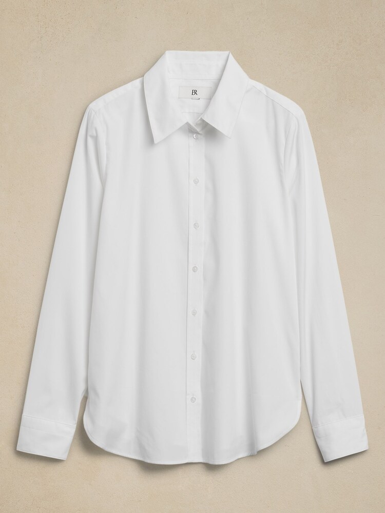 Banana Republic White The Perfect Shirt - Image 4 of 4