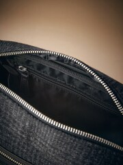 Black Monochrome Check Washbag - Image 5 of 6