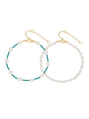 Mood cu mărgele și perle Brățări Pachet de 2 - Imaginea 1 din 1