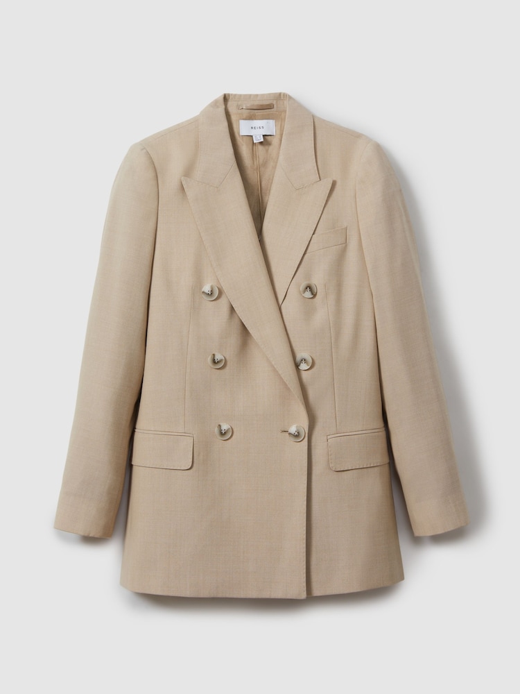 Reiss Sadie Wool Dubbelknäppt Kostym: Kavaj - Bild 2 av 6