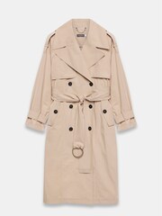 Mint Velvet Brown Oversized Trench Coat - Image 3 of 4