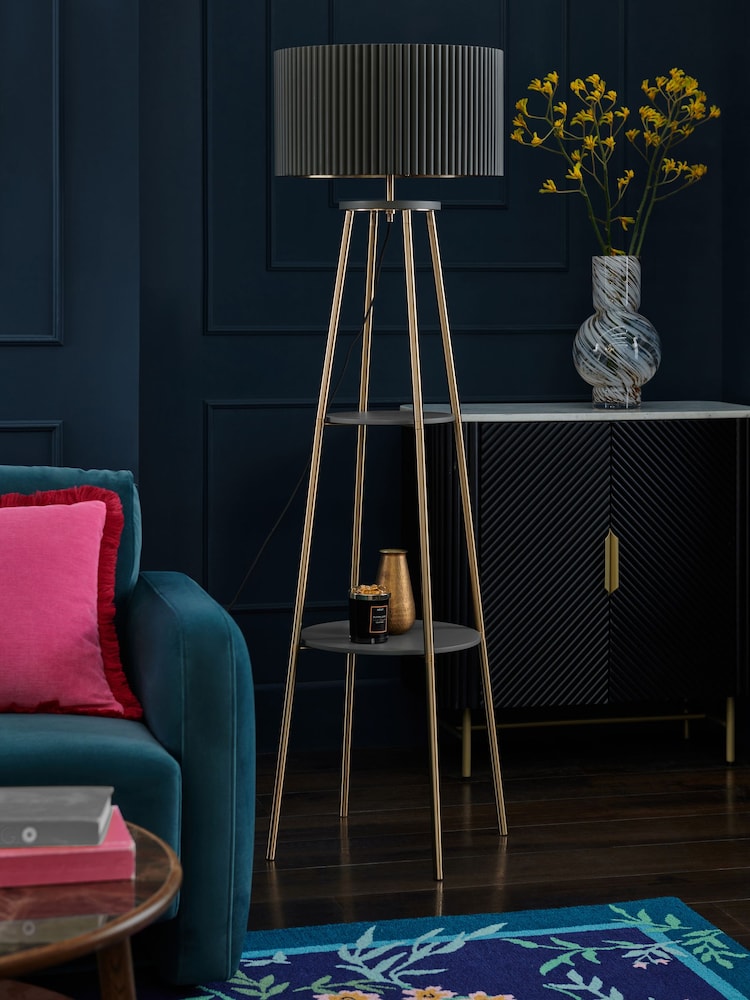 Grey Camford Floor Lamp - Image 2 of 5 Grey Camford Floor Lamp - Image 2 of 5