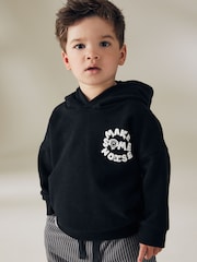 Black Stripe Hoodie and Carpenter Joggers Set (3mths-7yrs) - Image 4 of 10