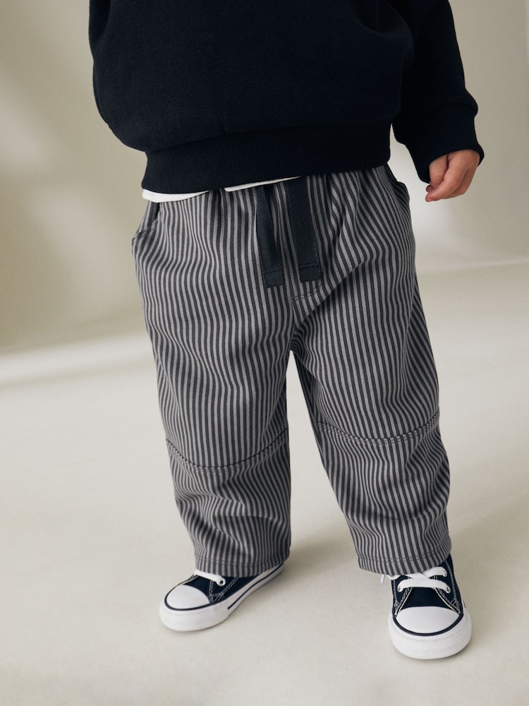 Black Stripe Hoodie and Carpenter Joggers Set (3mths-7yrs) - Image 5 of 10