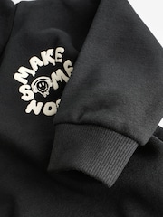 Black Stripe Hoodie and Carpenter Joggers Set (3mths-7yrs) - Image 8 of 10