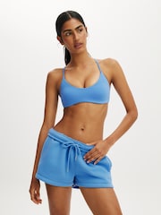 Cotton On Blue Plush Classic Mini Shorts - Image 4 of 6