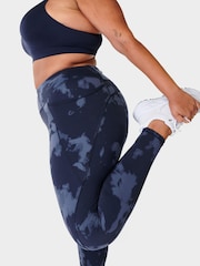 Sweaty Betty Blue Fade Print 7/8 Length Power Workout Leggings - Image 1 of 9