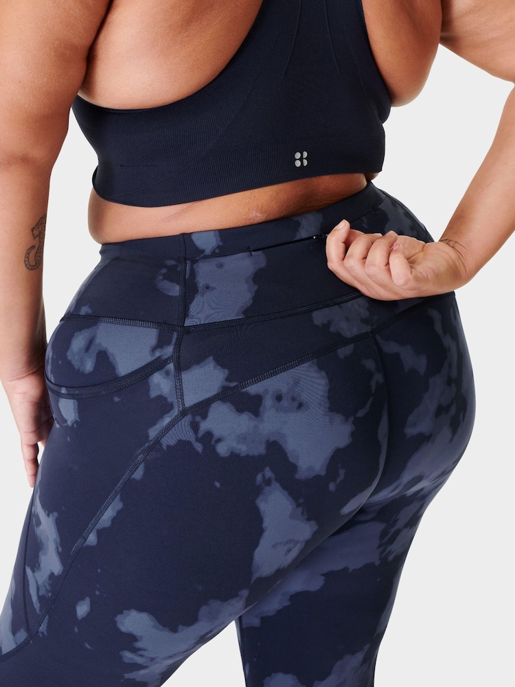 Blauw met vervagende print - Sweaty Betty Power 7/8 workoutlegging - Image 7 of 9
