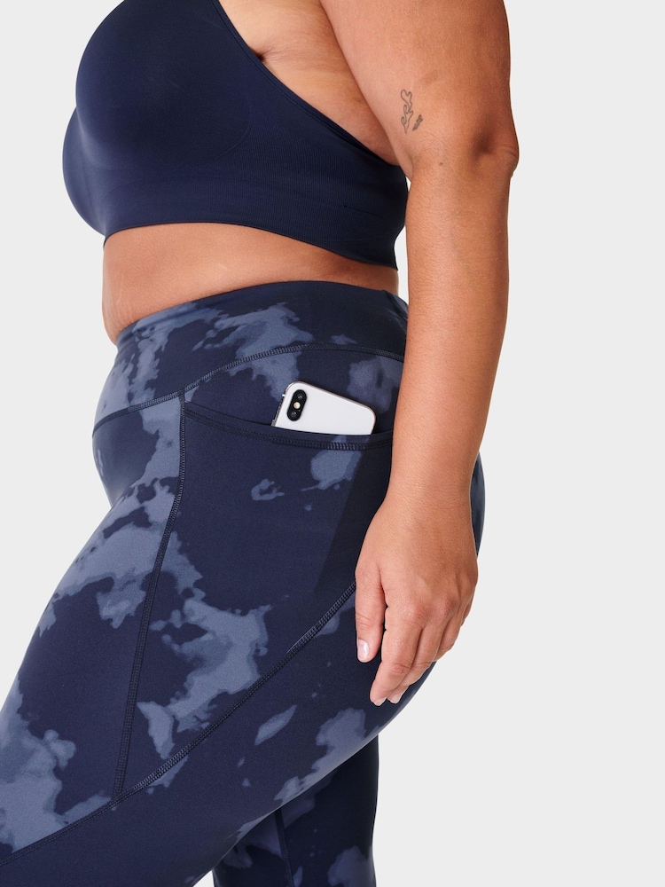 Blauw met vervagende print - Sweaty Betty Power 7/8 workoutlegging - Image 8 of 9