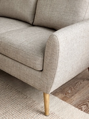Chunky Weave Mid Natural Wilson Compact 2 Seater Sofa in a Box - Image 2 of 9