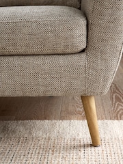Chunky Weave Mid Natural Wilson Compact 2 Seater Sofa in a Box - Image 3 of 9