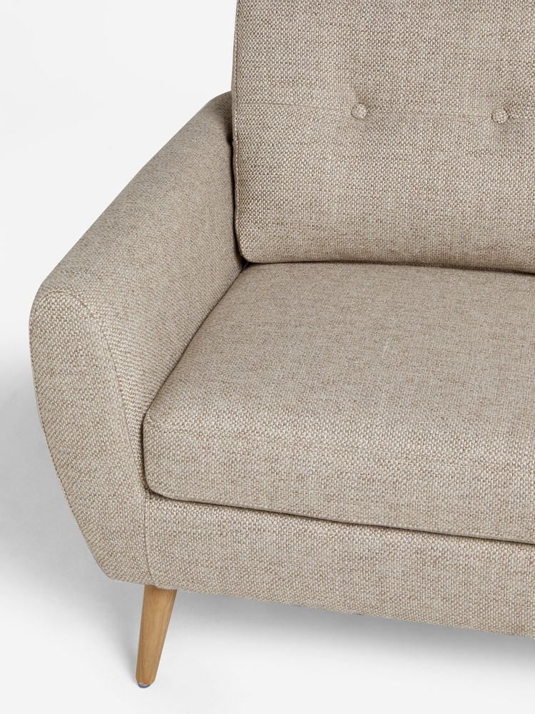 Chunky Weave Mid Natural Wilson Compact 2 Seater Sofa in a Box - Image 9 of 9