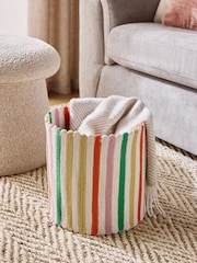 Multi Bright Rope Storage Basket - Image 1 of 4