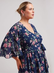 Yours Curve Floral Tiered Maxi Dress - Bild 2 von 5