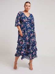 Yours Curve Floral Tiered Maxi Dress - Bild 4 von 5