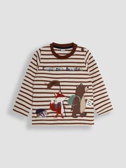 JoJo Maman Bébé Toffee Explorer Buddies Applique Top - Image 3 of 5