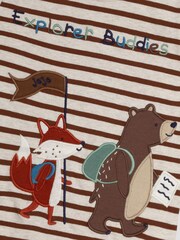 JoJo Maman Bébé Toffee Explorer Buddies Applique Top - Image 5 of 5