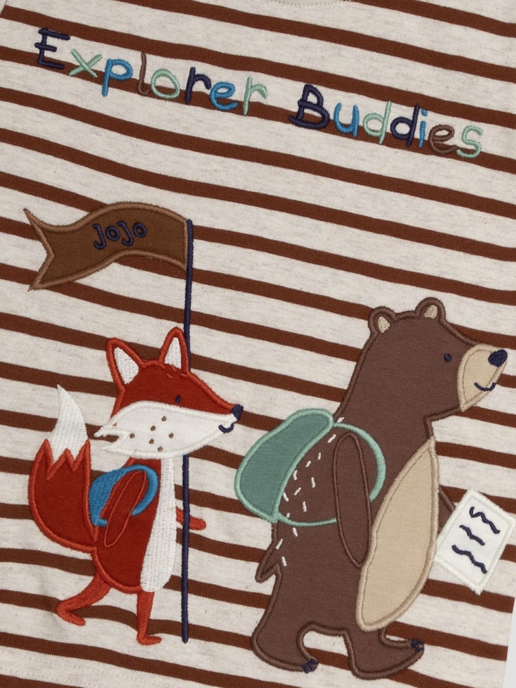 JoJo Maman Bébé Toffee Explorer Buddies Applique Top - Image 5 of 5 JoJo Maman Bébé Toffee Explorer Buddies Applique Top - Image 5 of 5