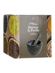 Interiors by Premier Black Marble Plain Pestle And Mortar Set - Image 4 of 4