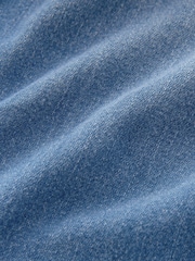 Blue Embroidered Seam Detail Fitted Denim Western 100% Cotton Shirt - Image 8 of 8