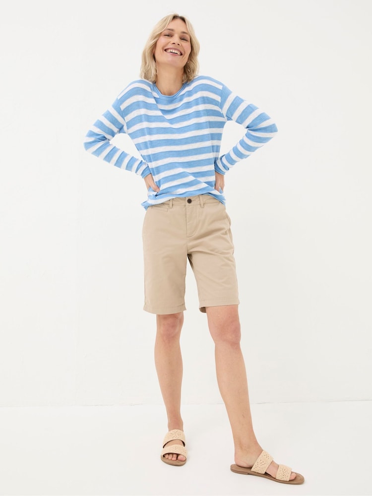 FatFace Falmouth Natural Chino Shorts - Image 1 of 5