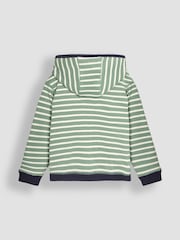 JoJo Maman Bébé Navy T-Rex Appliqué Zip Up Hoodie - Image 5 of 7