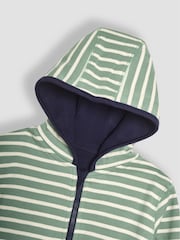 JoJo Maman Bébé Navy T-Rex Appliqué Zip Up Hoodie - Image 7 of 7