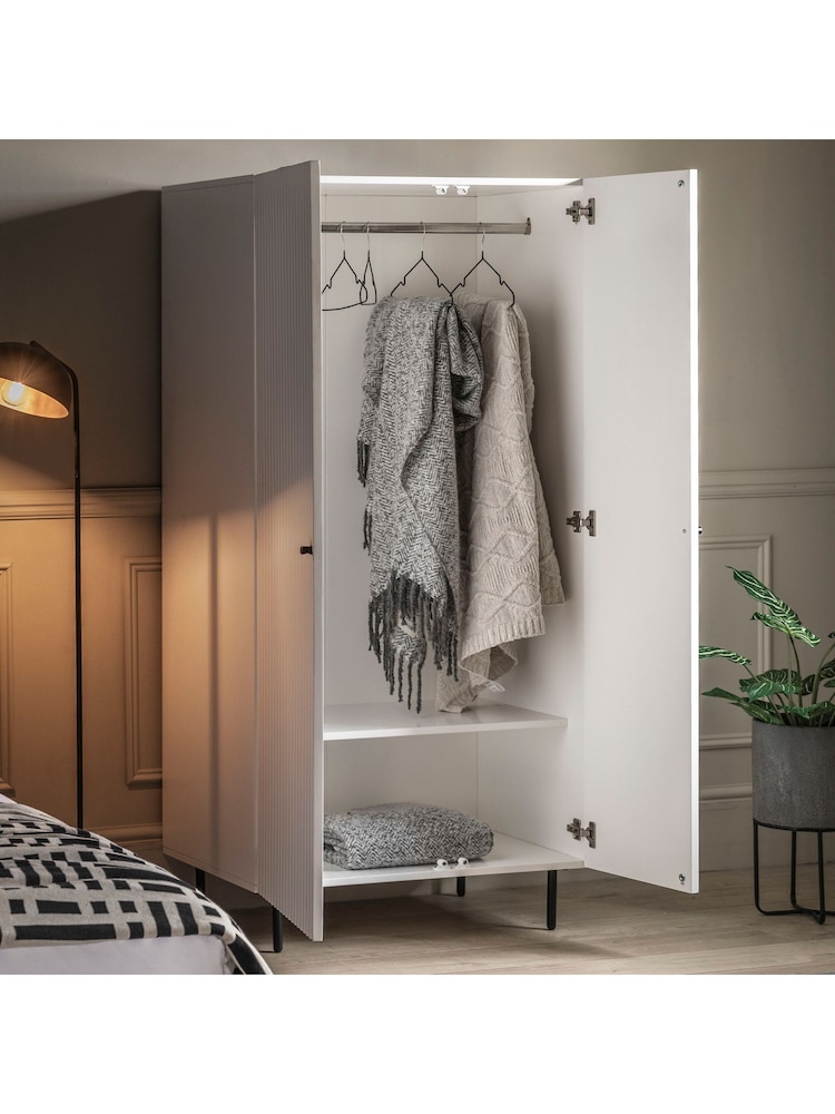 Gallery Home White Tetouan Double Wardrobe - Image 2 of 7