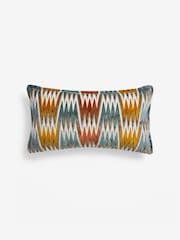 Blue Global Blue Zig Zag Cushion - Image 3 of 5