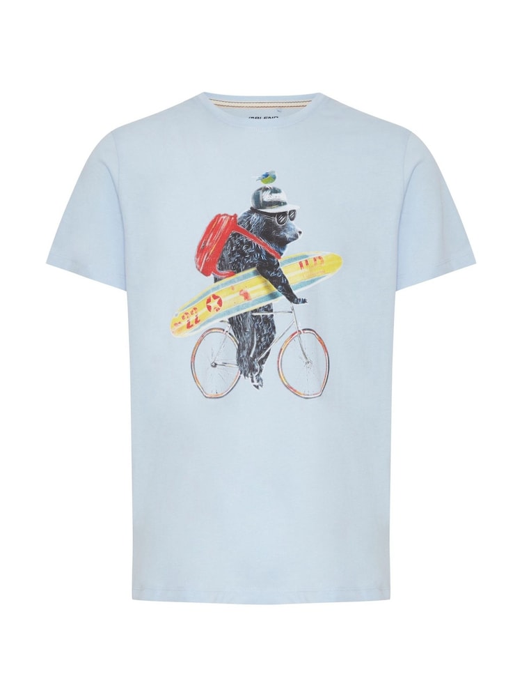 Blend Blue Printed Short Sleeve T-Shirt - Image 5 of 5