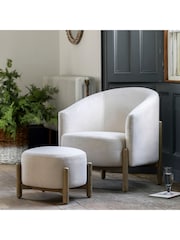 Gallery Home Natural Stanley Leather Armchair - Image 1 of 4