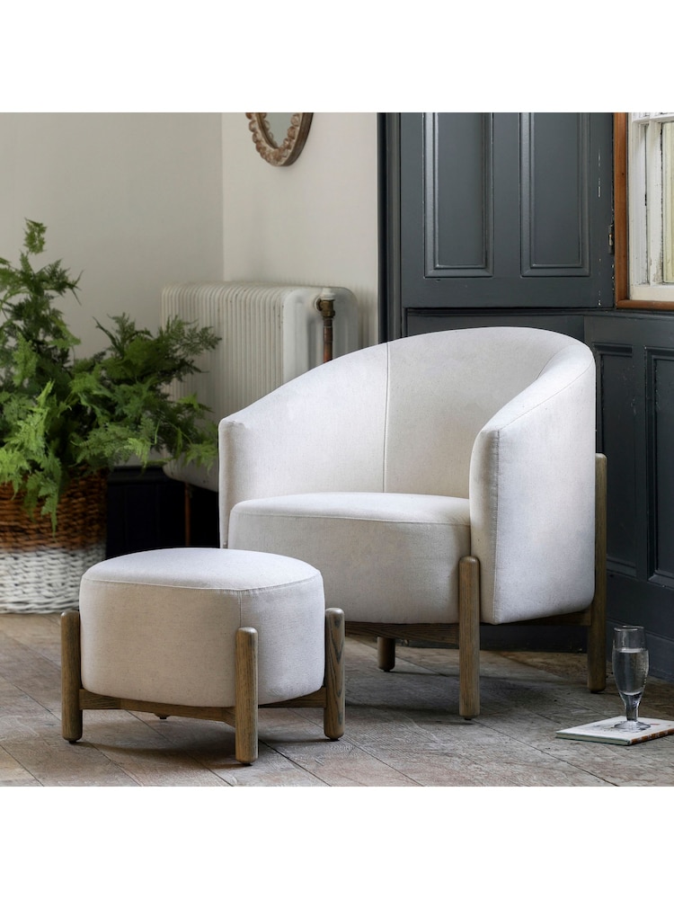 Gallery Home Natural Stanley Leather Armchair - Image 1 of 4