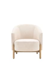 Gallery Home Natural Stanley Leather Armchair - Image 3 of 4