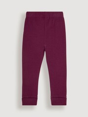 JoJo Maman Bébé Rose Pink 2-Pack Rib Leggings - Image 3 of 7