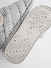 Grey Quilted Shoot Slippers - Image 8 of 8
