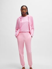 HUGO Pink Logo Waistband Cuffed Joggers - Image 3 of 5