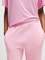 HUGO Pink Logo Waistband Cuffed Joggers - Image 4 of 5