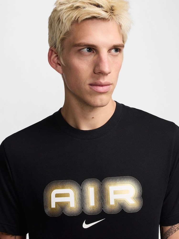 Nike Black Air Printed Graphic T-Shirt - Image 3 of 4