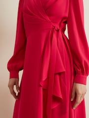 Phase Eight Pink Petite Philippa Wrap Dress - Image 5 of 6