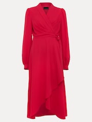Phase Eight Pink Petite Philippa Wrap Dress - Image 6 of 6
