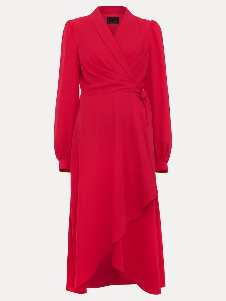 Phase Eight Pink Petite Philippa Wrap Dress - Image 6 of 6
