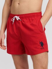 U.S. Polo Assn. Red Mens Player 3 Swim Shorts - Image 1 of 5