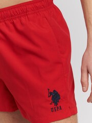 U.S. Polo Assn. Red Mens Player 3 Swim Shorts - Image 4 of 5