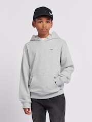 Lee Grey Boys Badge 100% Cotton Hoodie - Image 1 of 8